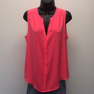 American Eagle Button Up Sleeveless Blouse